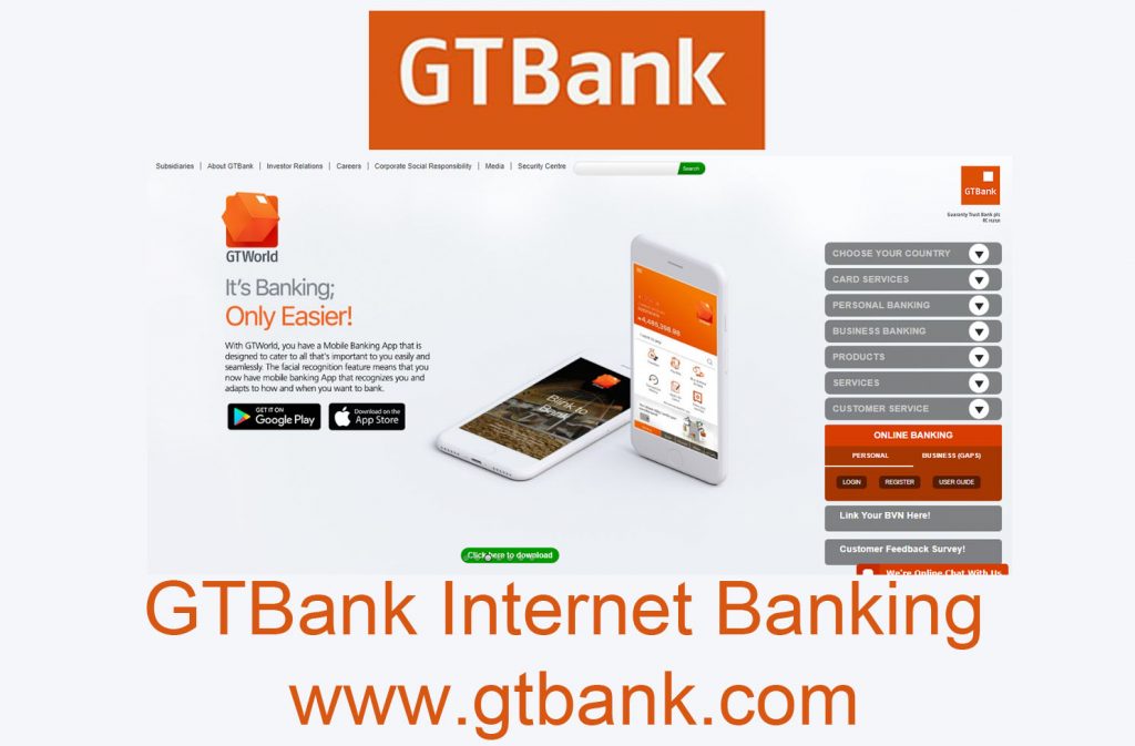 GTBank Internet Banking - Guaranty Trust Bank Online Banking | GTbank Online