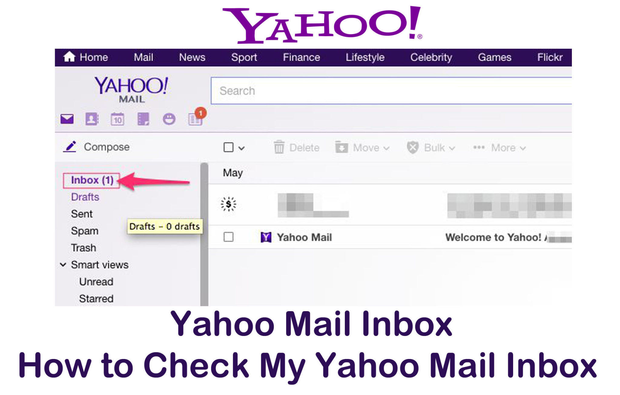 Yahoo Mail Inbox How To Check My Yahoo Mail Inbox Tecng