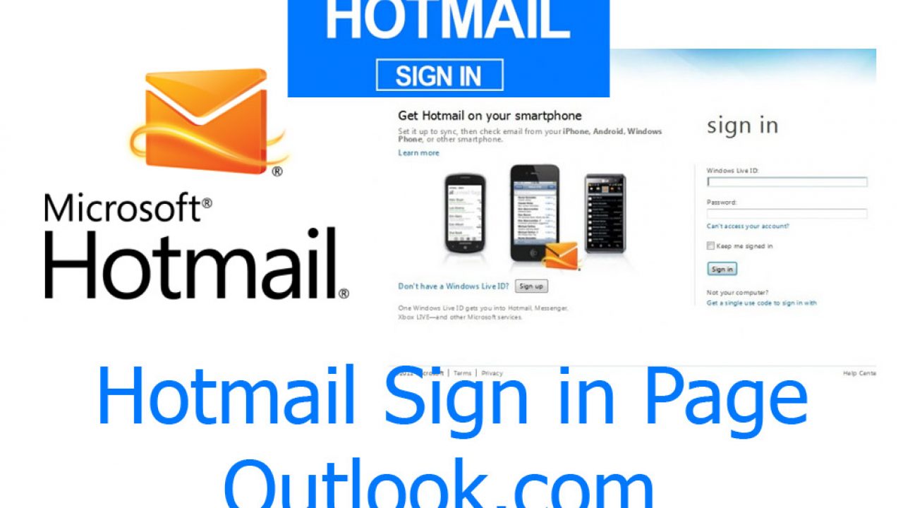 Live messenger hotmail sign page windows in Windows Live