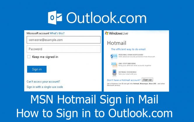microsoft hotmail sign in