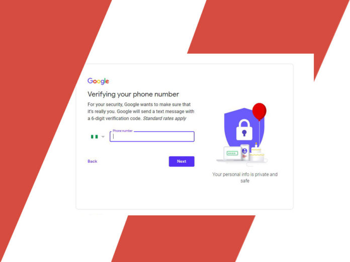 set up gmail account without mobile number