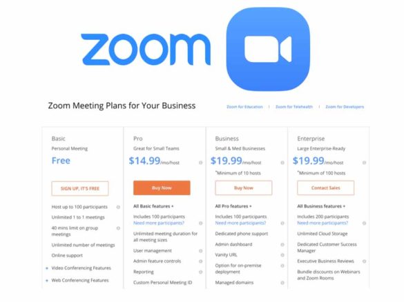 zoom pricing company