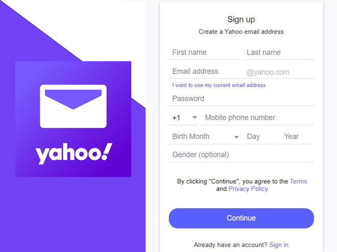 Register yahoo mail How to