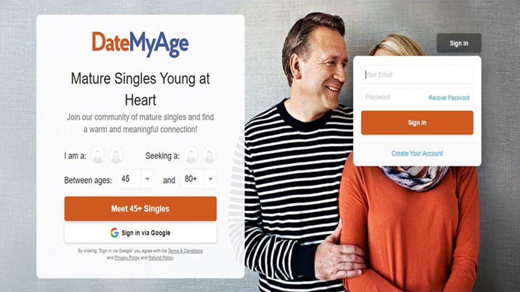 DateMyAge Login - Meet Mature Singles Online 